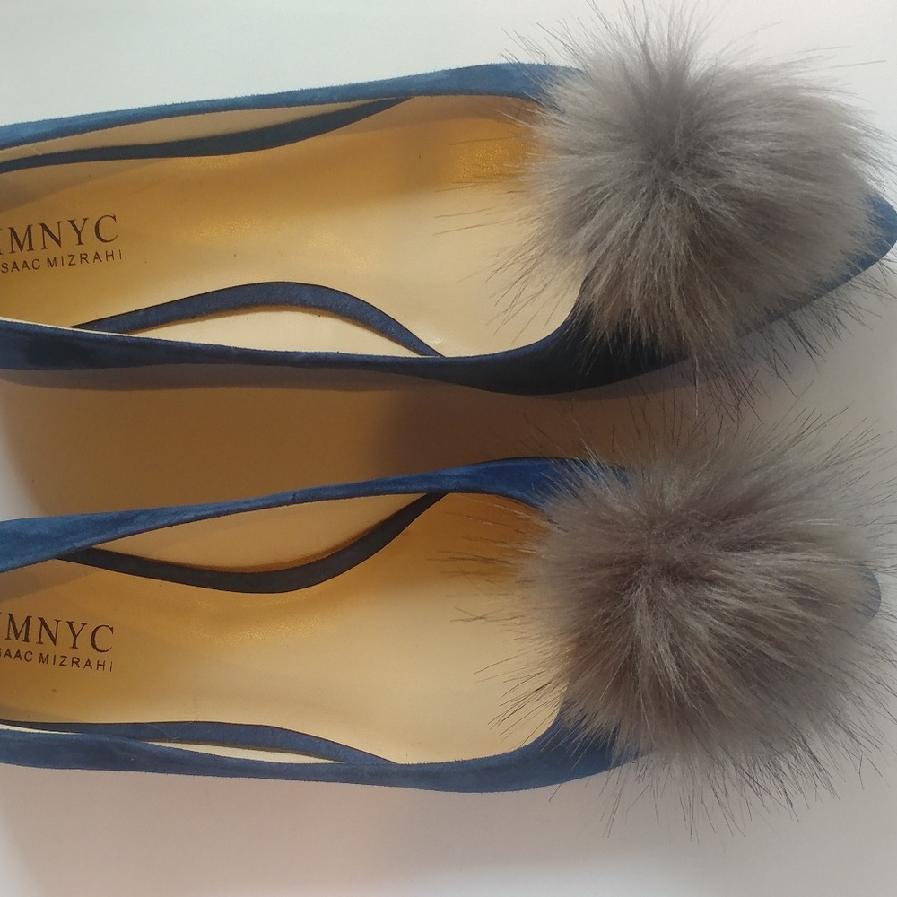 New Isaac Mizrahi Navy Blue Loafers